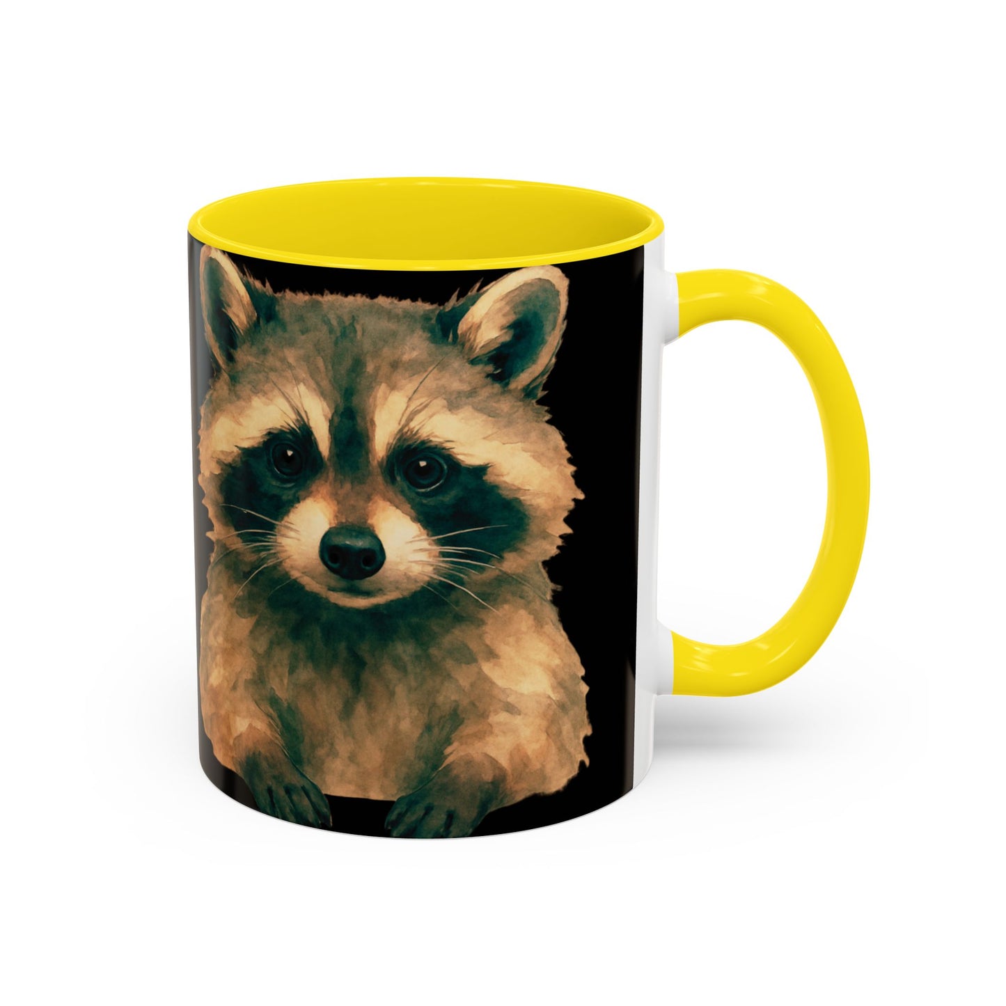 Watercolor Raccoon Mug | Accent Coffee Mug 11oz 15oz