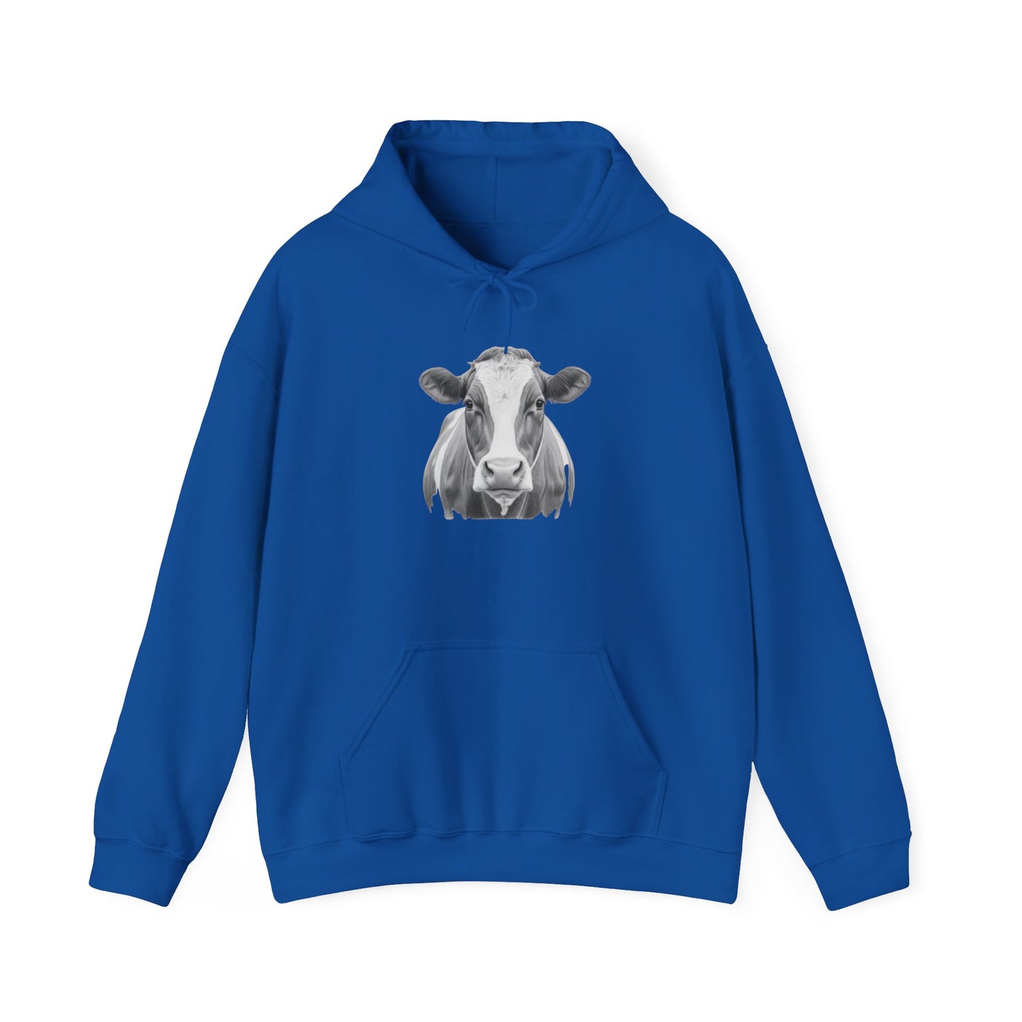Black and White Cow Hoodie Sweatshirt