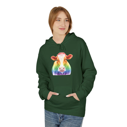Colorful Rainbow Cow Hoodie Sweatshirt