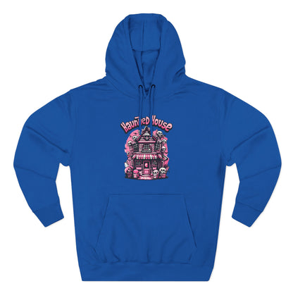 Haunted House Hoodie , Gothic Skull Graphic Halloween Sweatshirt