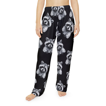 Raccoon Print Pajama Pants