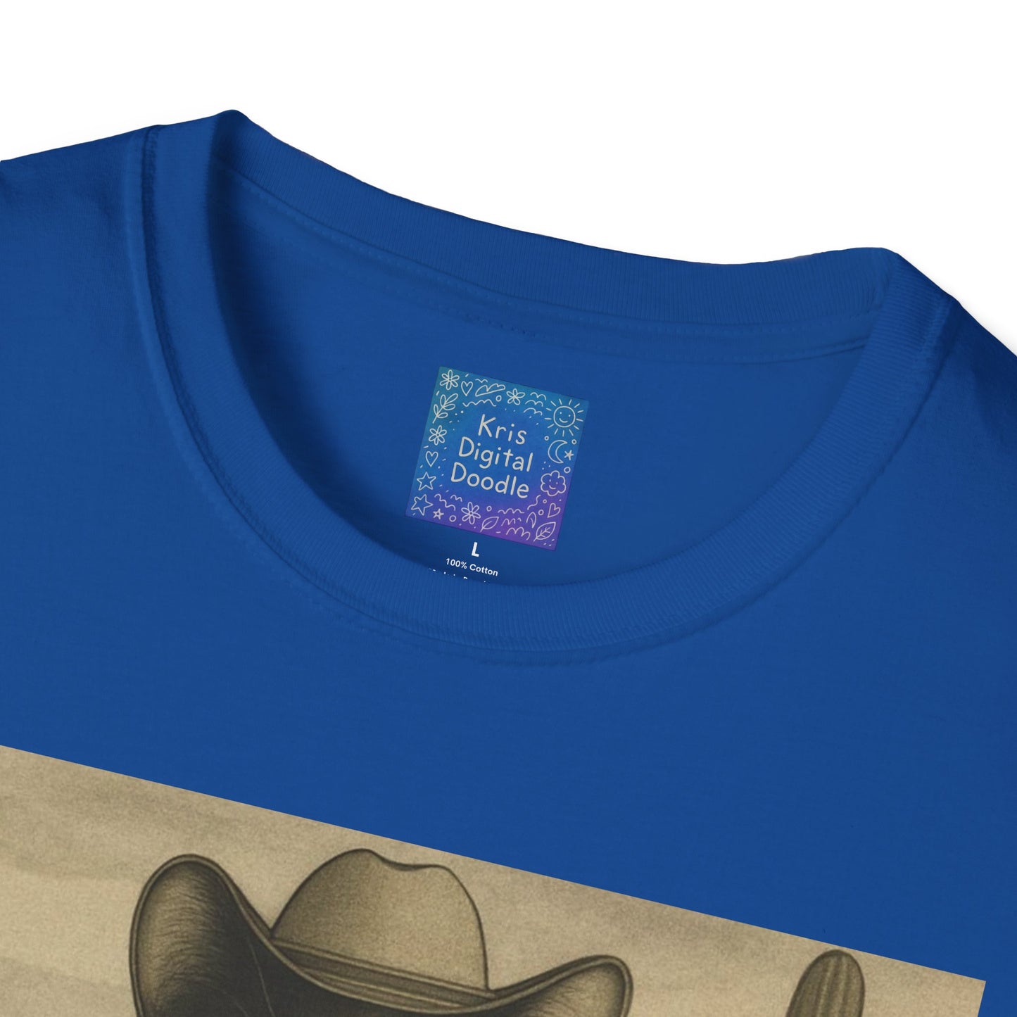 Cowboy Cat Western Graphic T-Shirt, Vintage Country Style Tee