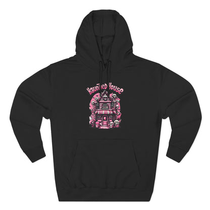Haunted House Hoodie , Gothic Skull Graphic Halloween Sweatshirt