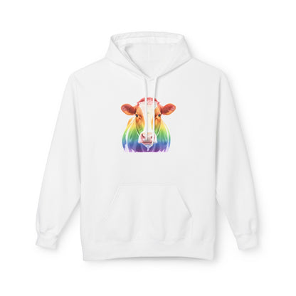 Colorful Rainbow Cow Hoodie Sweatshirt