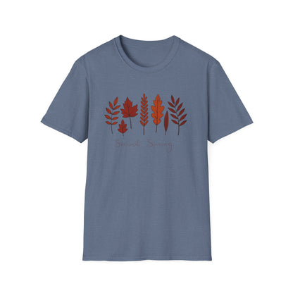 Second Spring Fall Shirt  Autumn Leaves TShirt  Neutral Cozy Thanksgiving Tee  Fall Graphic Tee for Women Unisex  TShirt