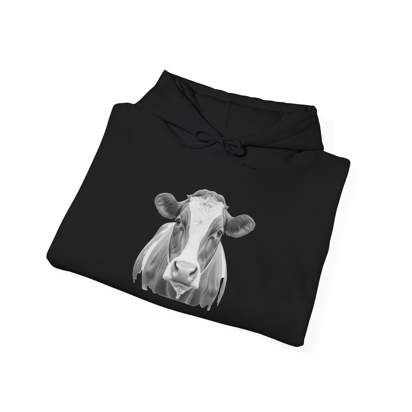 Black and White Cow Hoodie Sweatshirt