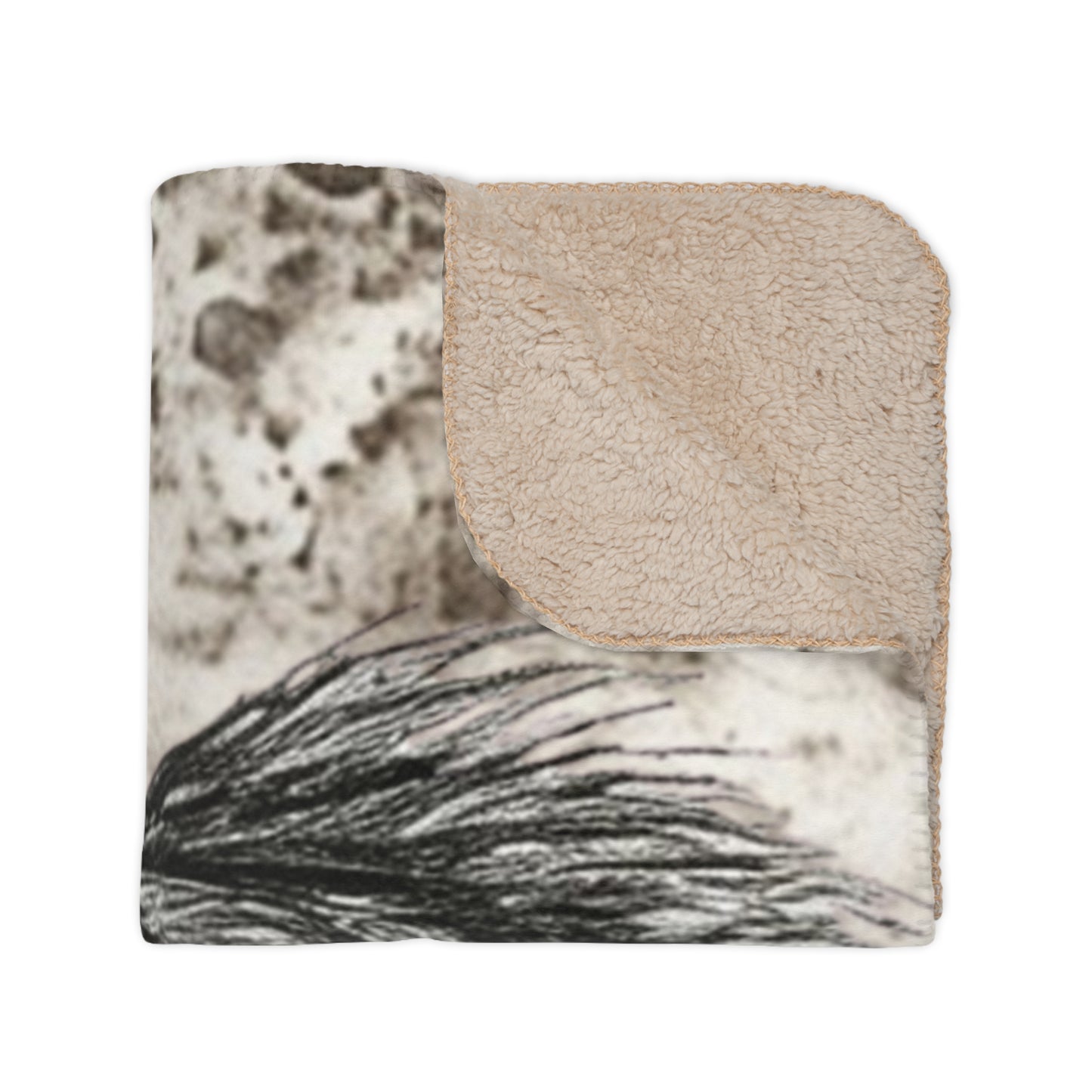 Rustic Deer Blanket Cozy Cabin Throw