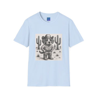 Cowboy Dog T-Shirt, Funny Western Desert Graphic Tee