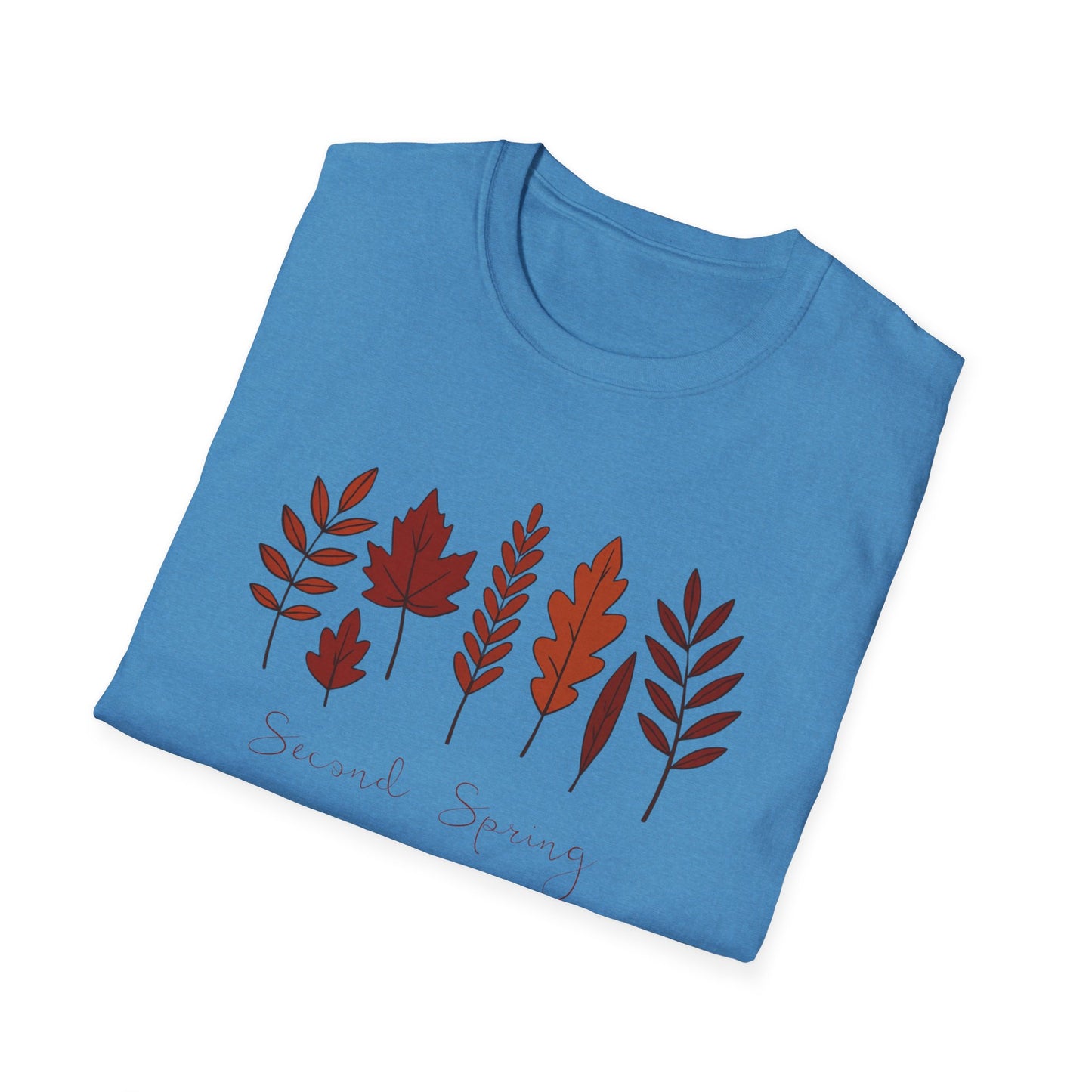Second Spring Fall Shirt  Autumn Leaves TShirt  Neutral Cozy Thanksgiving Tee  Fall Graphic Tee for Women Unisex  TShirt
