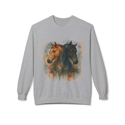 Poetry in Motion Equestrian Horse Sweatshirt Watercolor