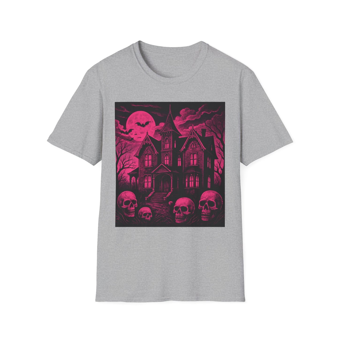 Gothic Spooky Halloween Skull Horror Tee T shirt