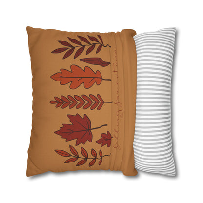 Falling for Autumn Leaves Pillow Cozy Fall Decorative Throw Cushion for Home Décor