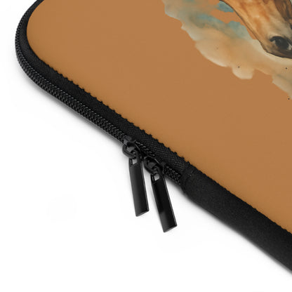 Horse Laptop Sleeve Poetry in Motion Equestrian Case  7in, 10in, 13in, 15in, 17in Rustic Horse Art Tech AccessoryLaptop Sleeve