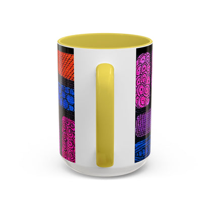 Colorful Abstract Pattern Mug | Vibrant Geometric Shapes Ceramic Mug