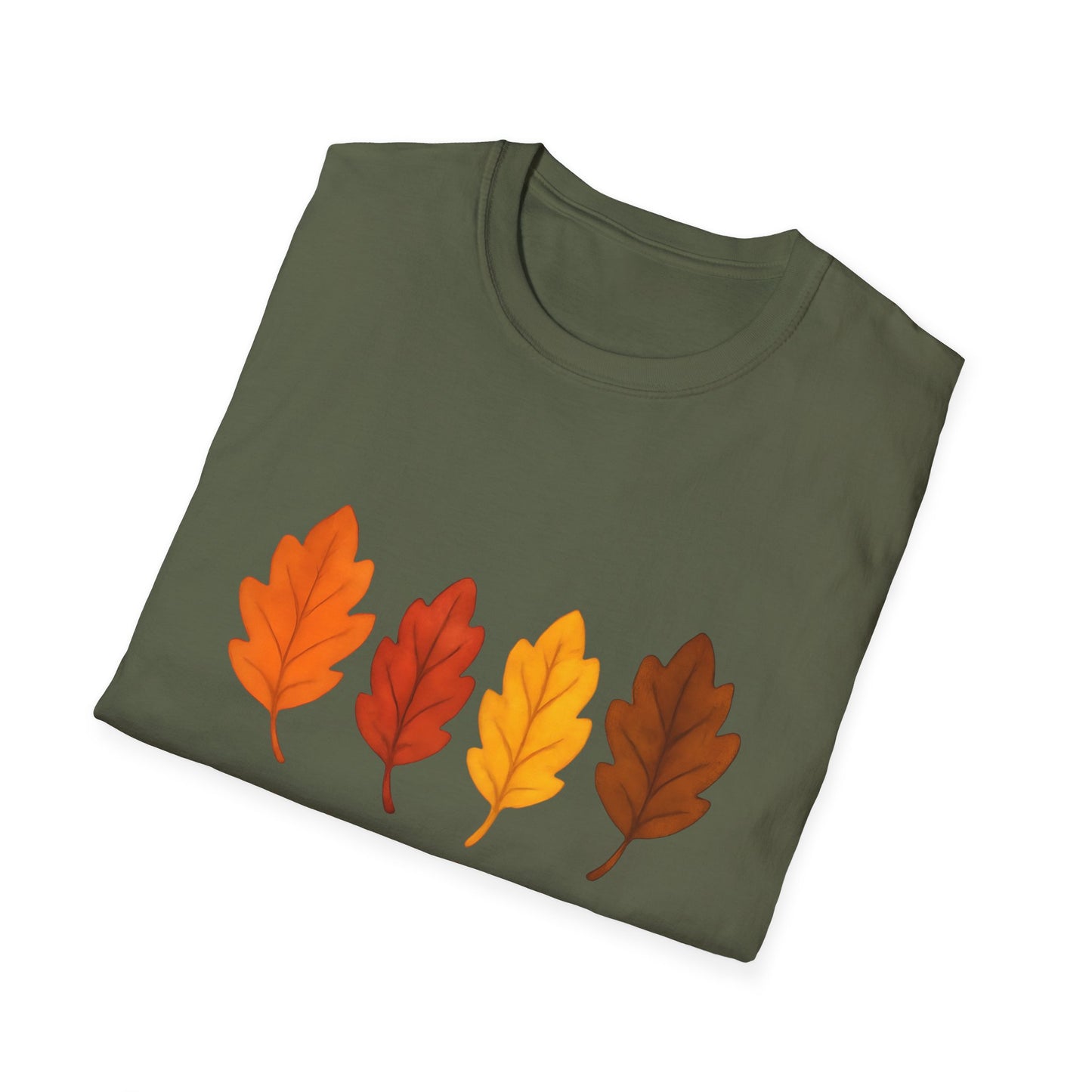 Feeling of Fall Leaves Shirt Cozy Autumn Graphic Tee Unisex Soft style T Shirt