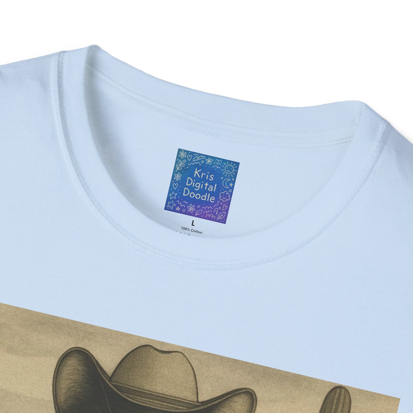 Cowboy Cat Western Graphic T-Shirt, Vintage Country Style Tee