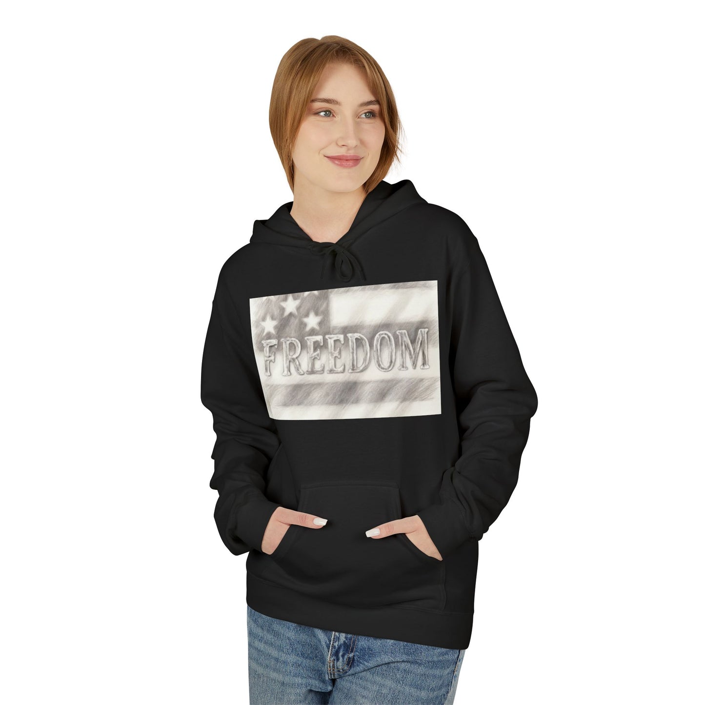 Freedom Flag Hoodie Patriotic American Graphic Sweatshirt