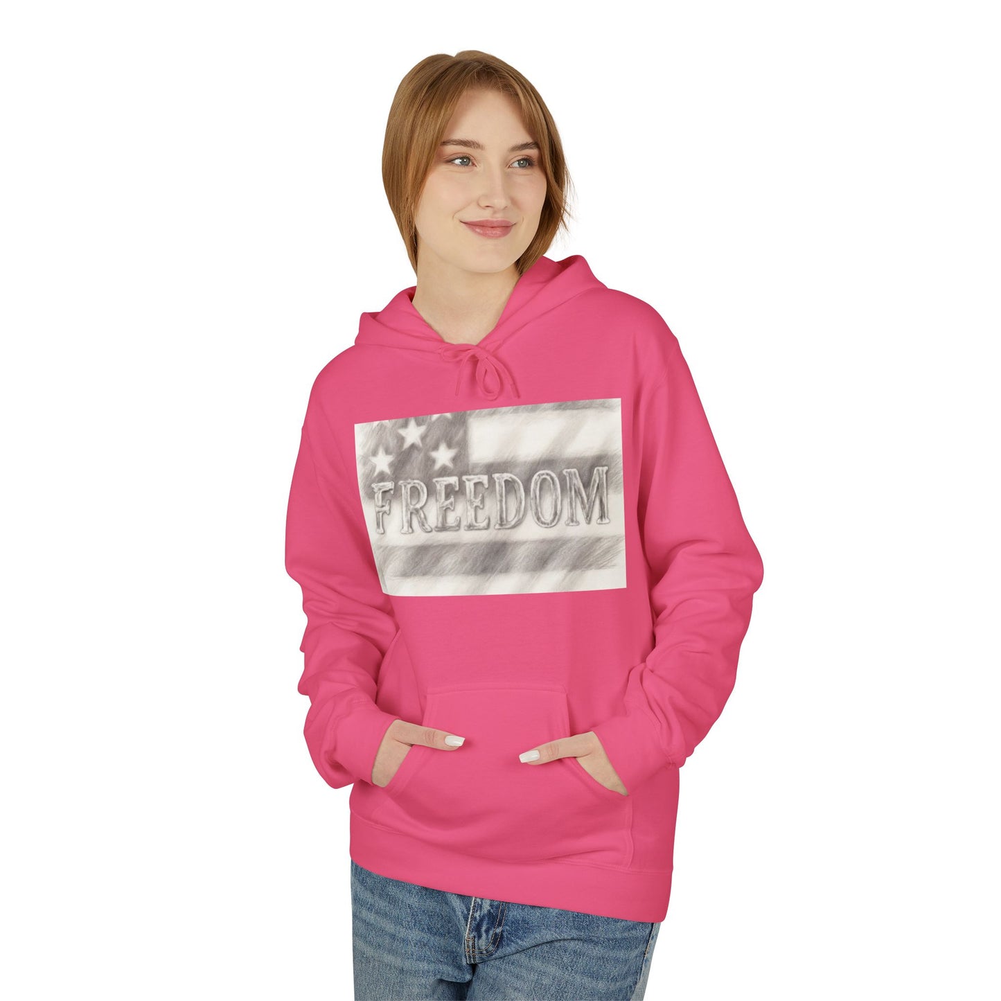 Freedom Flag Hoodie Patriotic American Graphic Sweatshirt