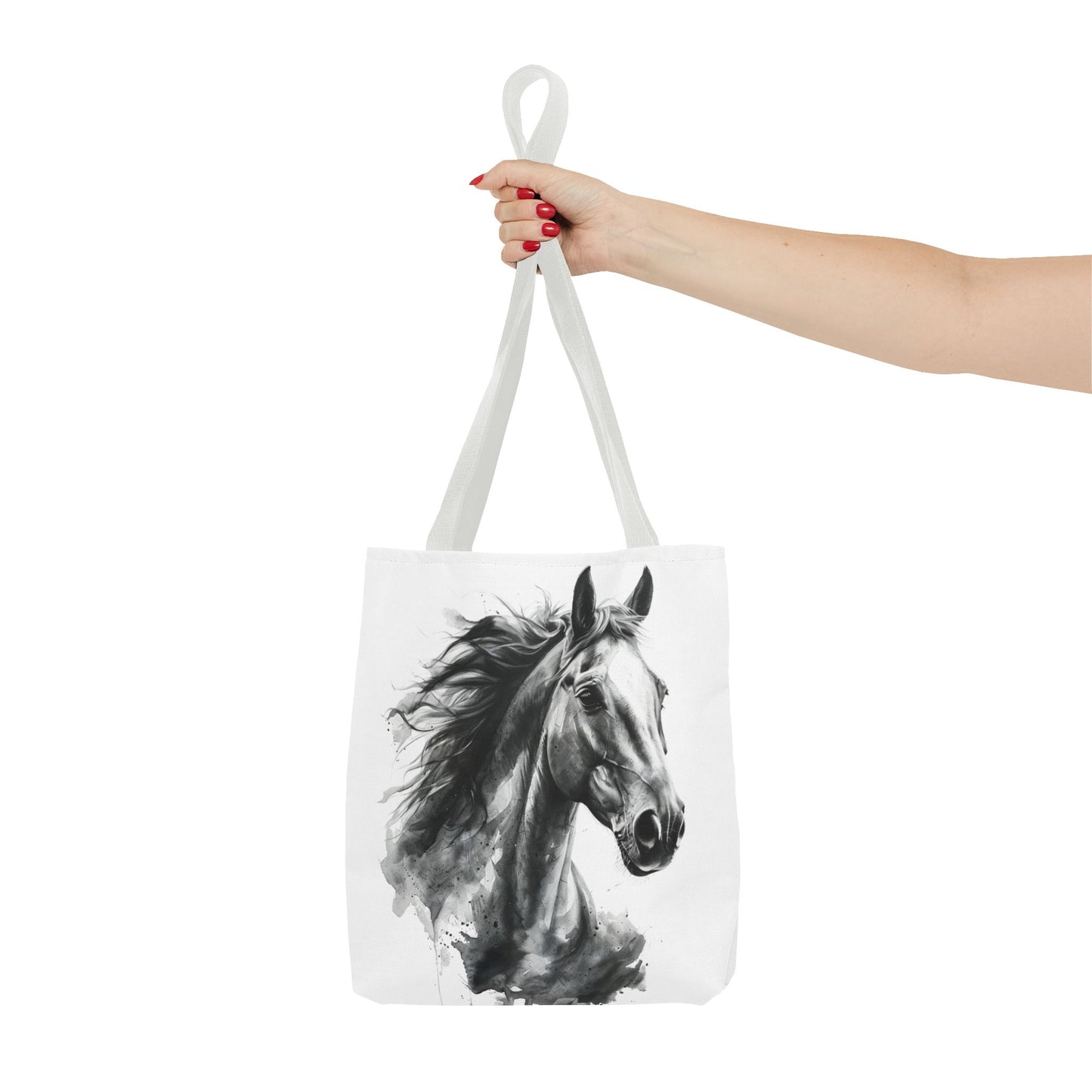 Black Stallion Tote Bag | Artistic Horse Lover Carryall