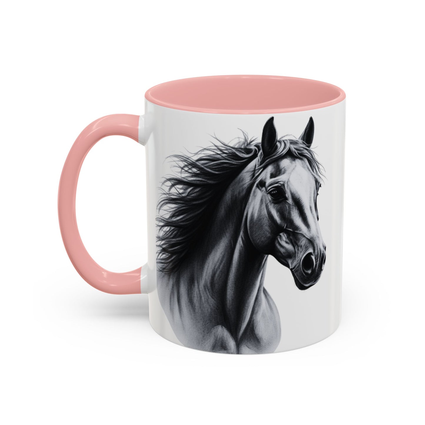 Black Horse Coffee Mug Western Cowboy Horse Art Cup