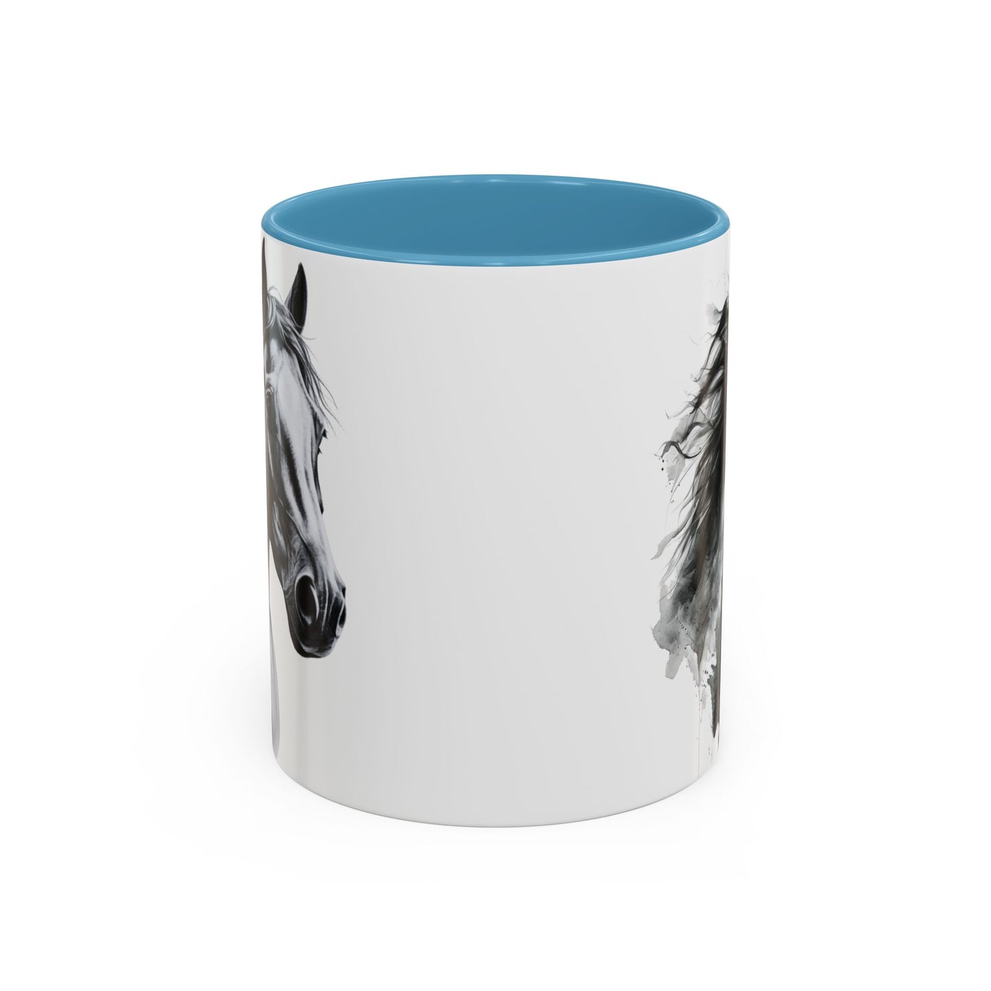 Black Horse Coffee Mug Western Cowboy Horse Art Cup