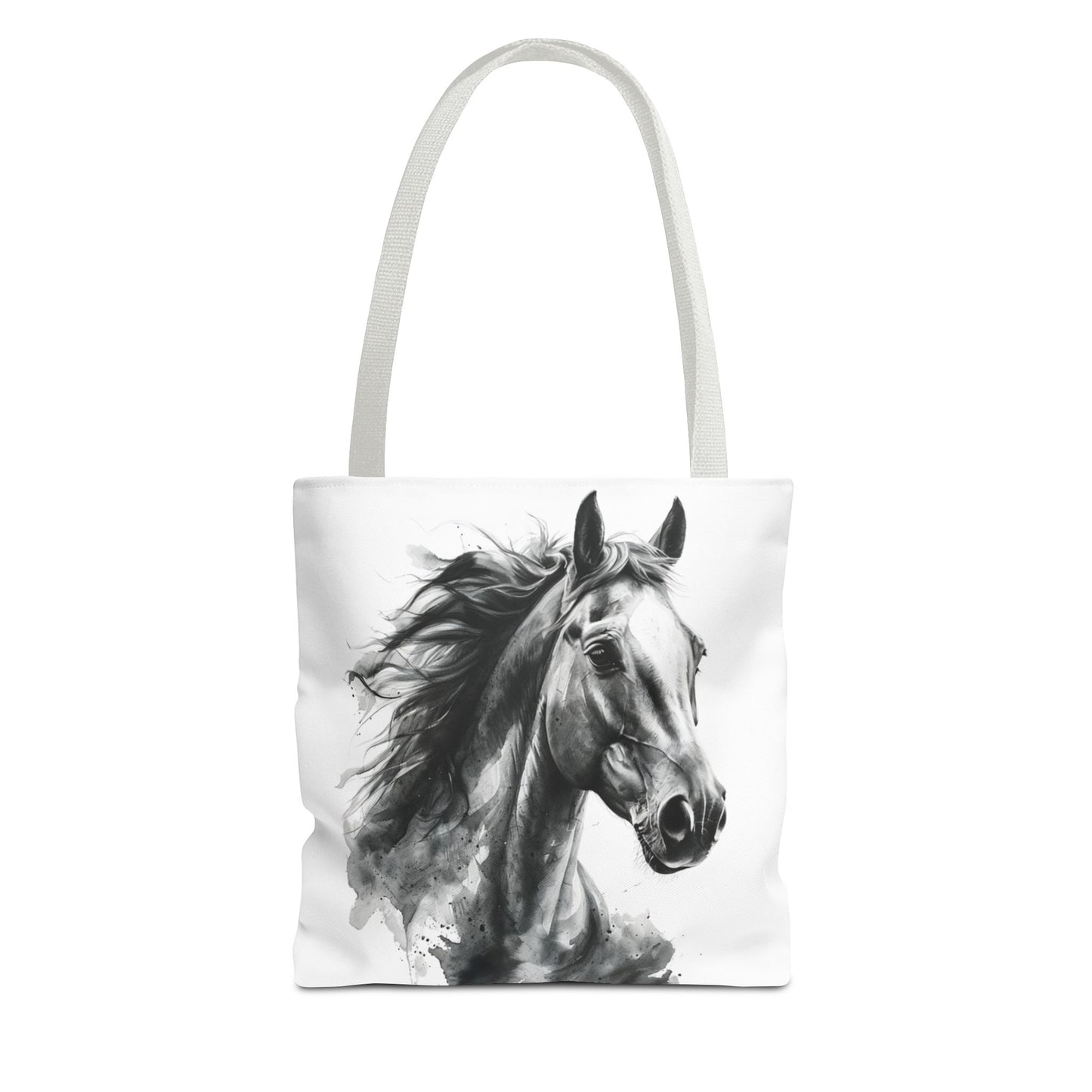Black Stallion Tote Bag | Artistic Horse Lover Carryall