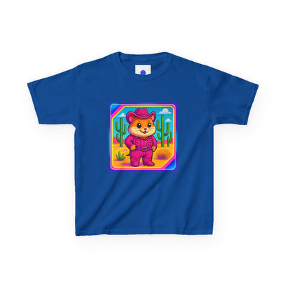 Whimsical Cowboy Hamster T-Shirt, Cute Western Desert Animal Tee, boys girls, unisex, cowgirl