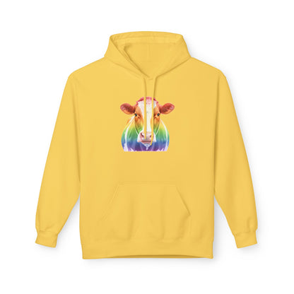 Colorful Rainbow Cow Hoodie Sweatshirt