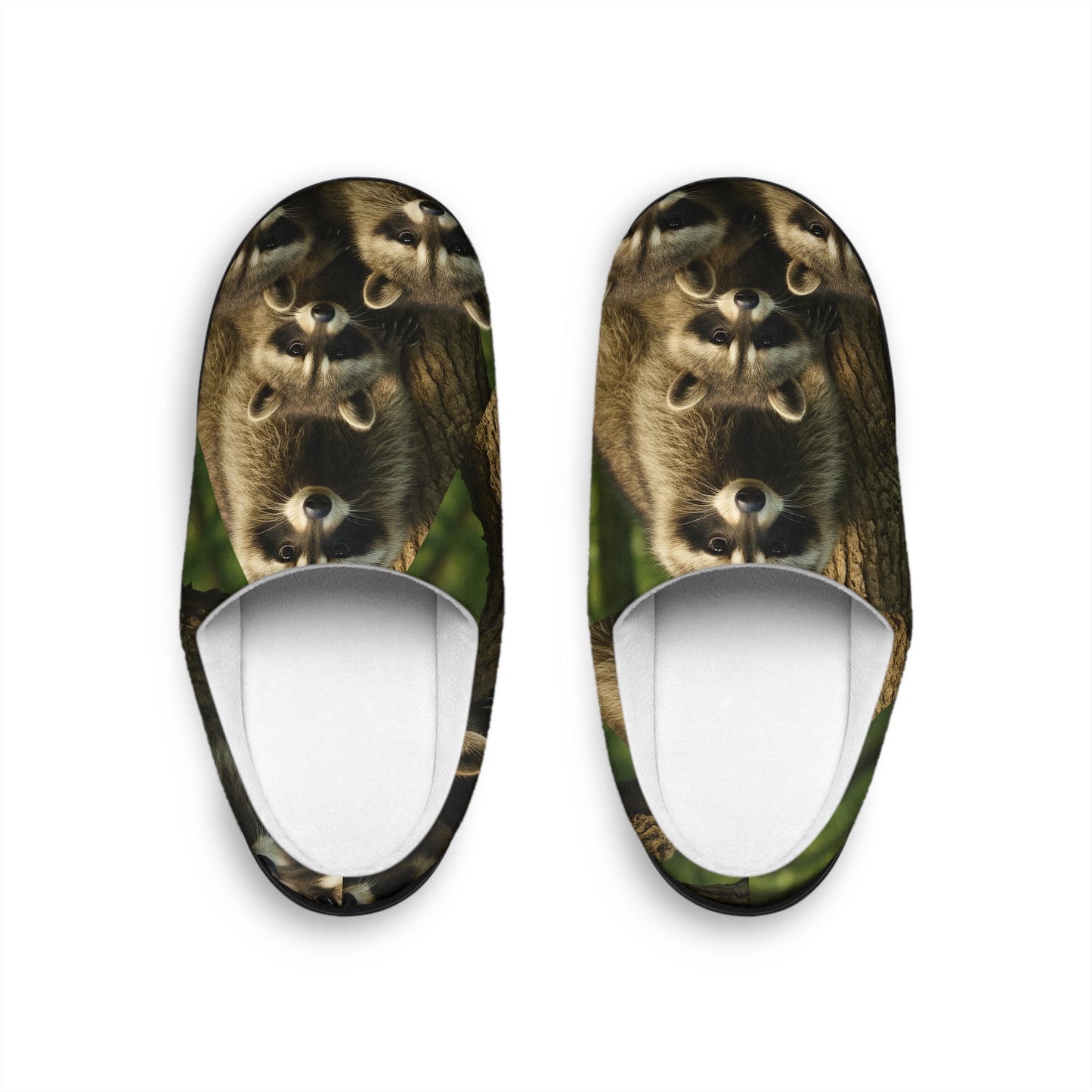 Cute Raccoon Family Slippers