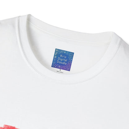 Red Scribble Heart T-Shirt | Hand Drawn Heart, Valentine Top