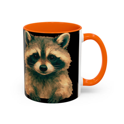 Watercolor Raccoon Mug | Accent Coffee Mug 11oz 15oz