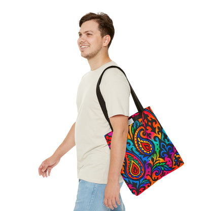 Colorful Paisley Tote Bag