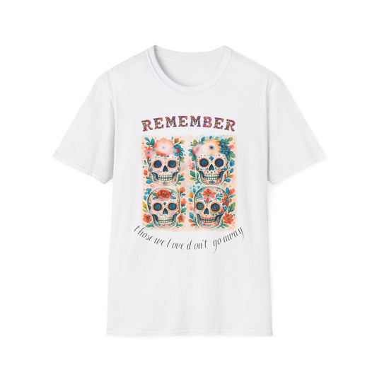 Día de los Muertos Shirt Sugar Skull Memorial Tee Remember Day of the Dead T Shirt
