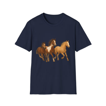 Galloping Into Adventure Country Horse Unisex T-Shirt, Galloping Horse Tee, Horse Lover Gift, Equestrian Shirt, Horseback Riding Top