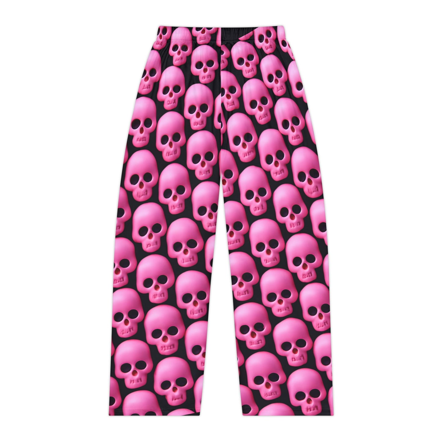 Skull Women's Pajama Pants, Gothic Cozy Loungewear Women's Pajama Pants