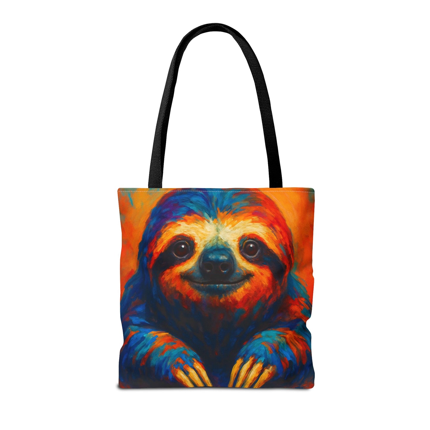 Colorful Sloth Tote Bag | Vibrant Animal Art Bag