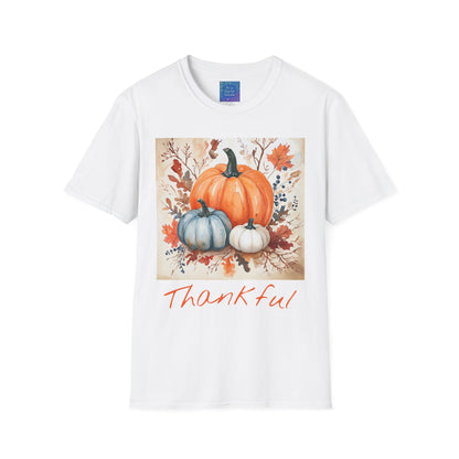Thankful Pumpkin T-Shirt, Fall Harvest Graphic Tee
