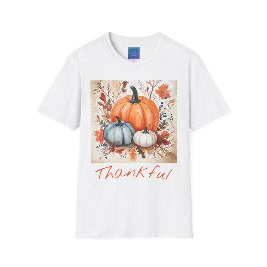 Thankful Pumpkin T-Shirt, Fall Harvest Graphic Tee