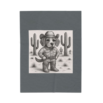 Western Cowboy Dog Blanket, Country Rustic Farmhouse Decor