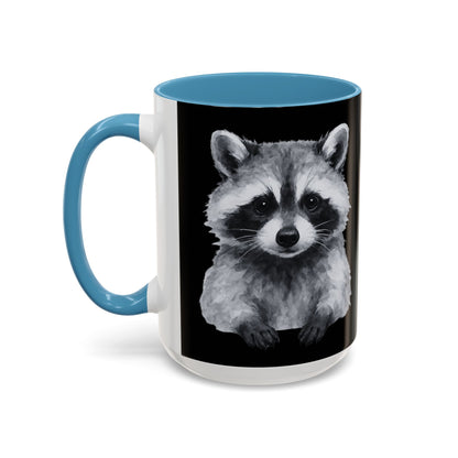 Watercolor Raccoon Mug | Accent Coffee Mug 11oz 15oz