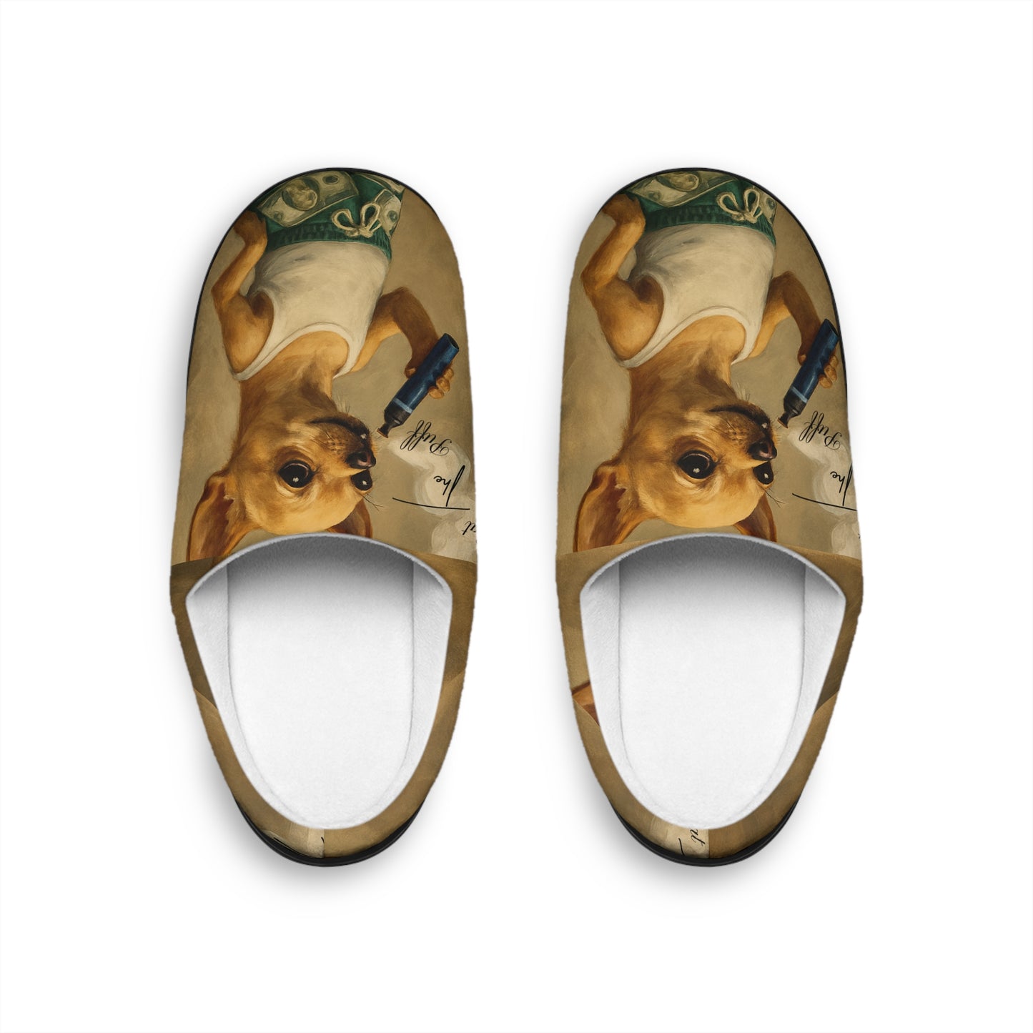 What The Puff (vape) Funny Chihuahua Slippers