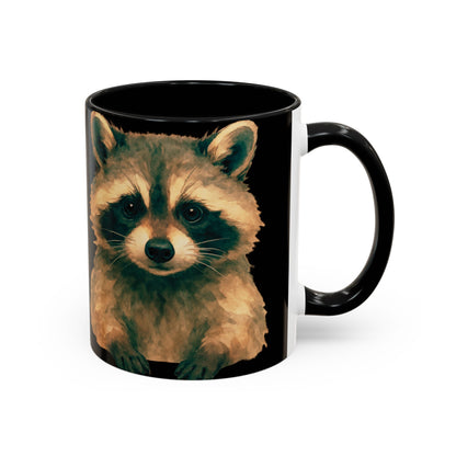 Watercolor Raccoon Mug | Accent Coffee Mug 11oz 15oz