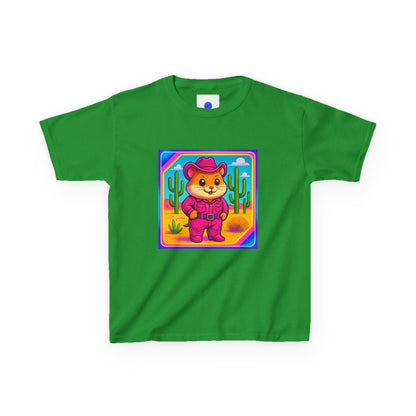 Whimsical Cowboy Hamster T-Shirt, Cute Western Desert Animal Tee, boys girls, unisex, cowgirl
