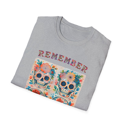 Día de los Muertos Shirt Sugar Skull Memorial Tee Remember Day of the Dead T Shirt