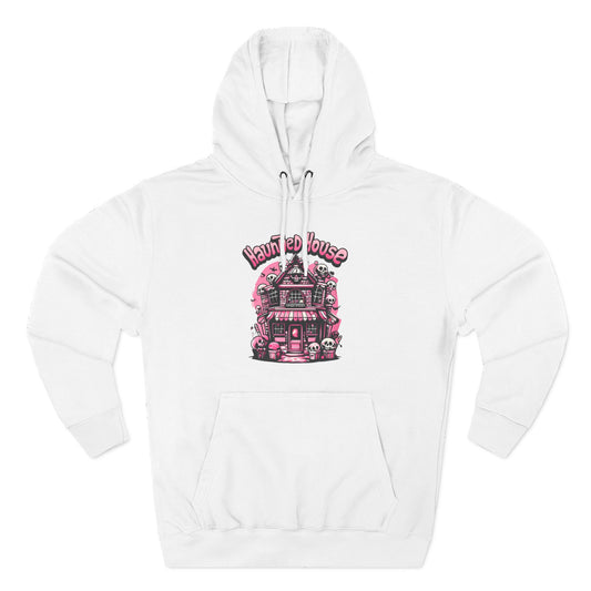 Haunted House Hoodie , Gothic Skull Graphic Halloween Sweatshirt