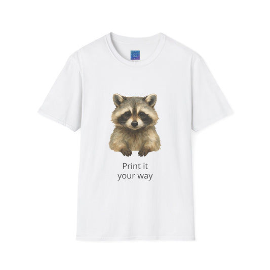 Watercolor Baby Raccoon T-Shirt (Personalize)  Cute Woodland Animal Tee
