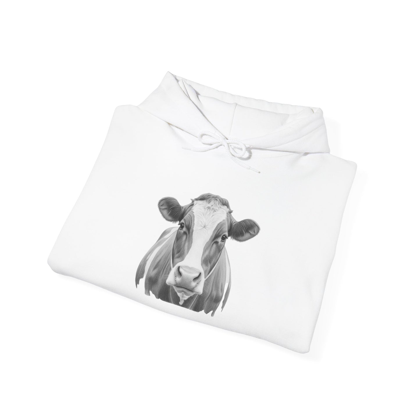 Black and White Cow Hoodie Sweatshirt
