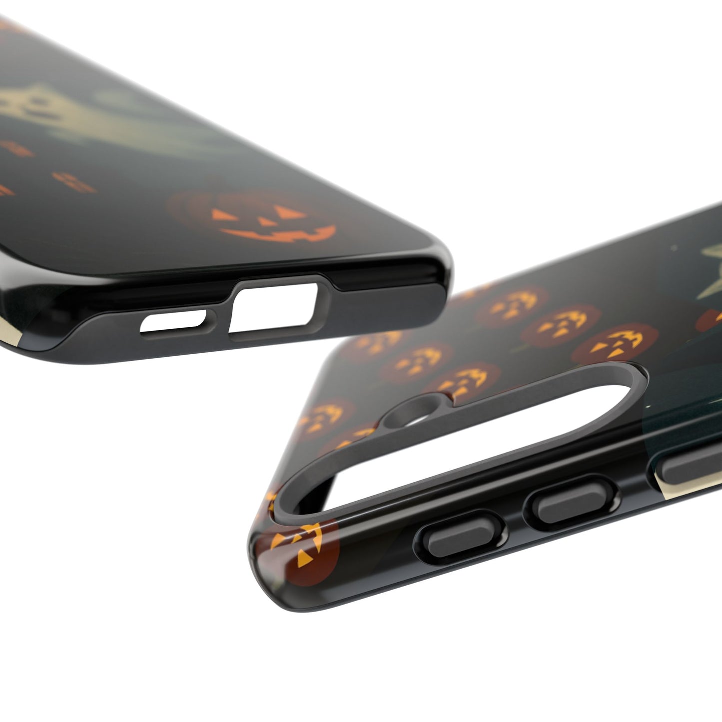 Phone Case, Halloween Haunted House Cat Ghost  iPhone 16, 15, 14, Pixel 8, 6 Samsung Galaxy 25, 24, 23