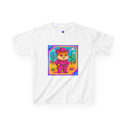 Whimsical Cowboy Hamster T-Shirt, Cute Western Desert Animal Tee, boys girls, unisex, cowgirl
