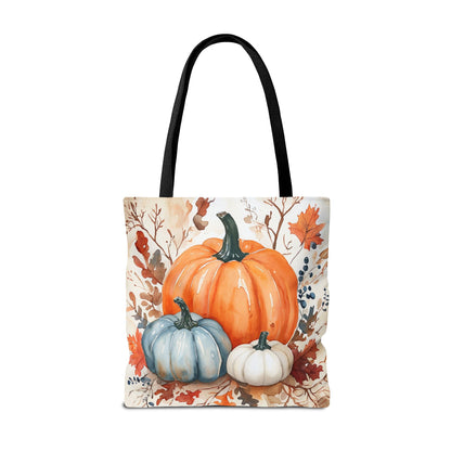 Pumpkin Harvest Tote Bag, Fall Farmhouse Autumn Market Bag